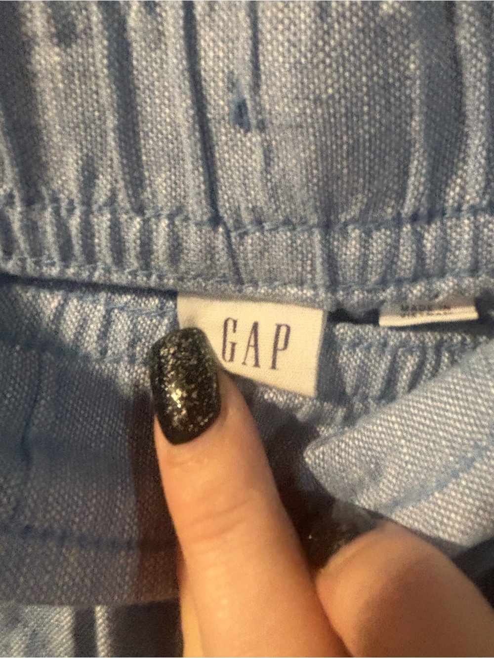 GAP Women's Pale Blue Denim Overalls